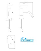 MEDIDAS MONOMANDO LAVABO INFANTIL PONTE GIULIO